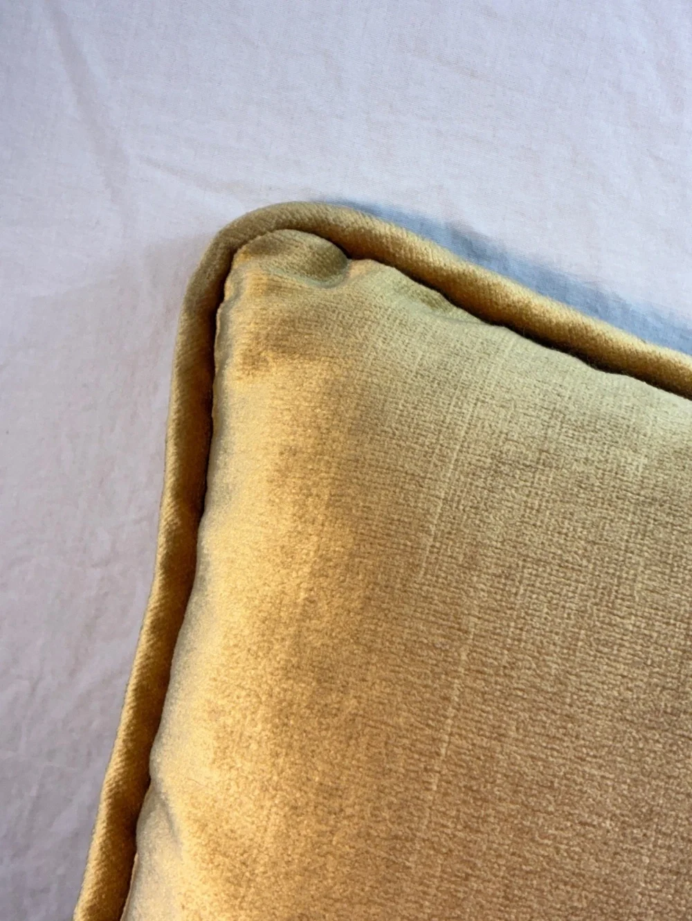 Gold Velvet vintage Throw Pillow